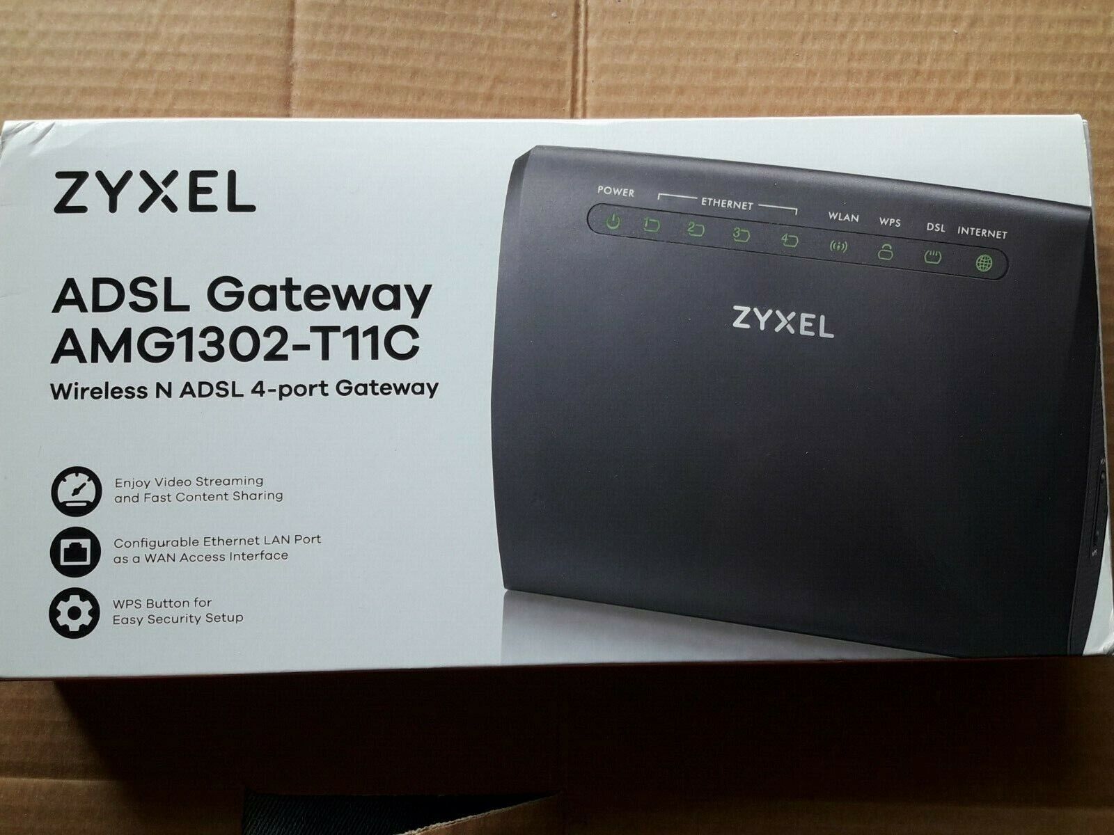 Router ZYXEL  AMG1302-T11C - ADSL2+ Gateway Wireless N 4-port