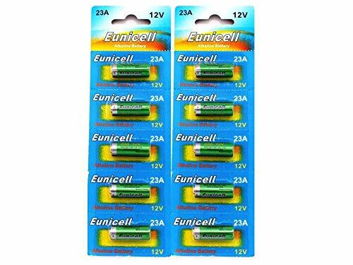 set di 10 batterie Alcalino A23 / 23A 12V Eunicell (g8h)
