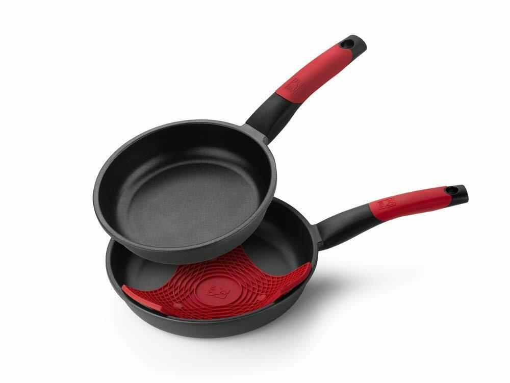 BRA Premiere - Set di padelle 20 E 24 cm in alluminio fuso con (v9L)