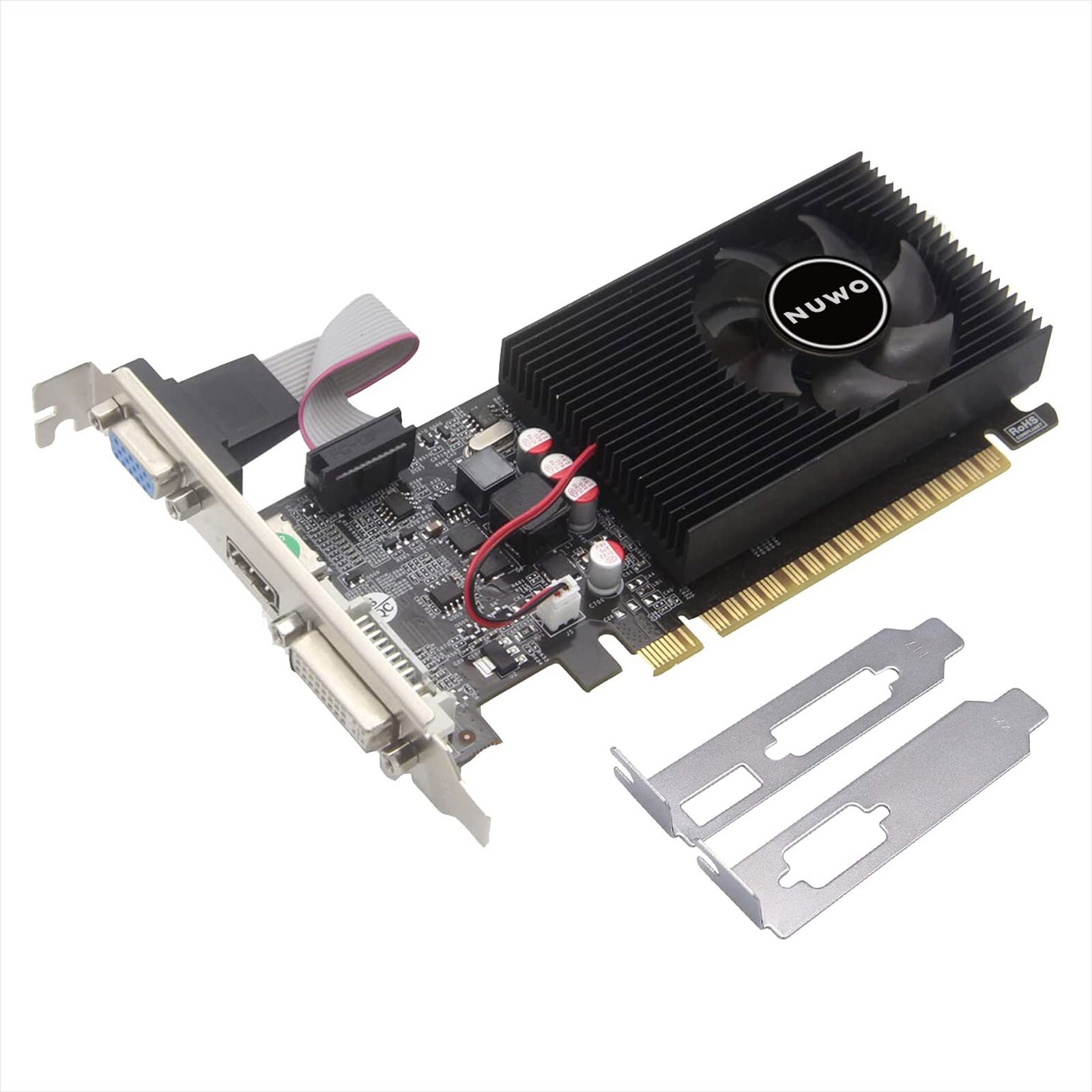 SCHEDA VIDEO NVIDIA GeForce GT 730 2GB GDDR3 LOW PROFILE GAMING HDMI VGA DVI