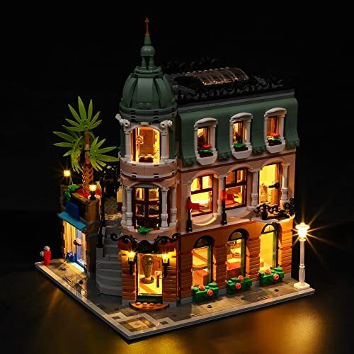 YEABRICKS Kit Luci a LED per Lego 10297 Creator Expert Boutique Hotel (C3v)