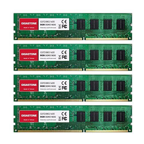 [RAM DDR3] Gigastone Desktop RAM 32GB (4x8GB) DDR3 32GB DDR3-1600MHz (C1D)