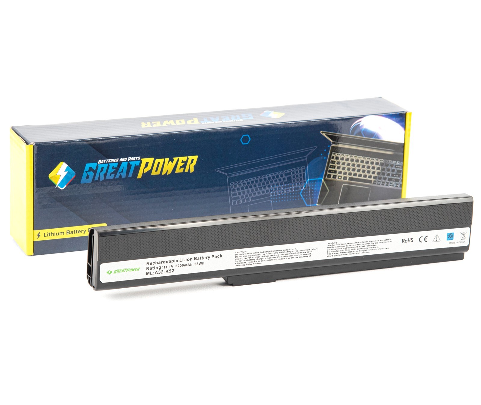 Batteria 5200 Mah compatibile con ASUS A52 K42 K52 X52 serie A32-K52