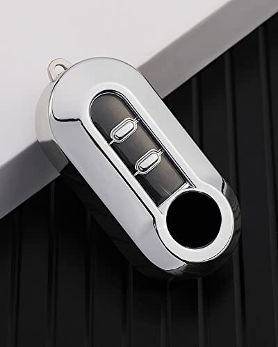 SILUOHAKE Cover Chiave Fiat in TPU Guscio per chiavi auto Cover chiavi (V3V)