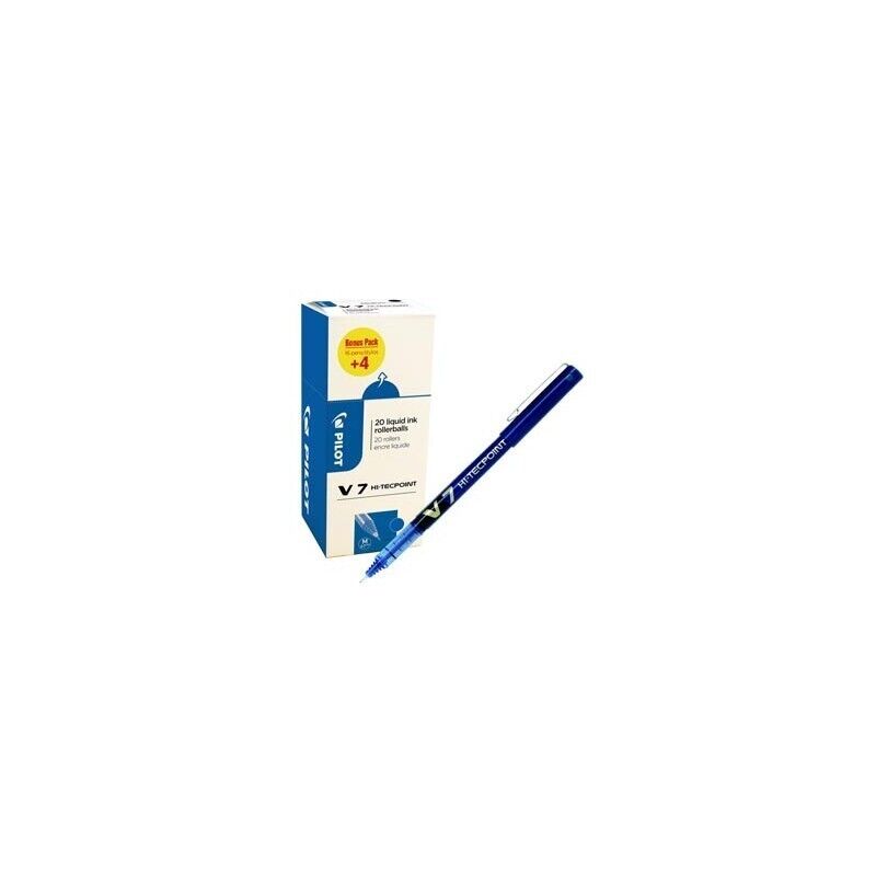 Value pack 16+4 roller Hi-Tecpoint V7 07 mm BLU Pilot Roller usa e getta