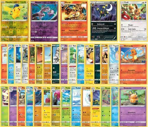 Carte Pokemon – 30 carte Pokemon originali con Holo e carte rare (v2S)