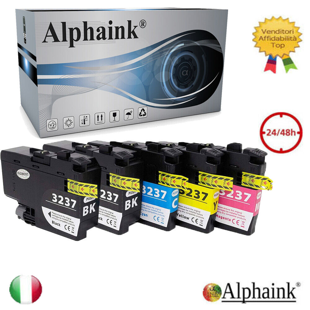 5 CARTUCCE LC 3237 COMPATIBILE BROTHER HL-J 6000dw, MFC-J 5945dw, MFC-J 6945dw