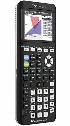Texas Instruments 84Plce/Tbl/3E5 Graphing Calculator, Nero (k6c)