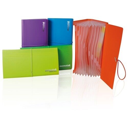 PORTA DOCUMENTI MEMOTAK VOUCHER NEON 12 TASCHE