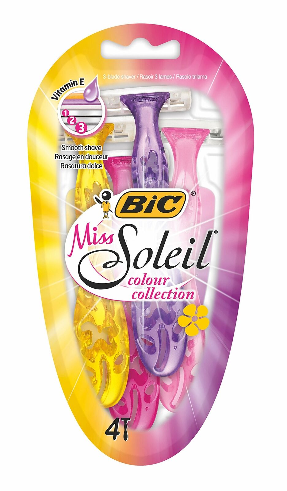 Maszynka do golenia Miss Soleil Blue 4 sztuki (T1v)