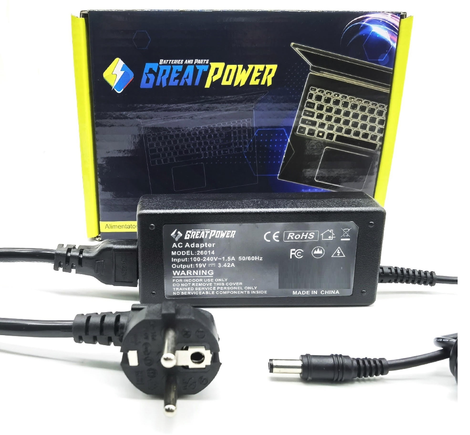 Alimentatore caricabatteria compatibile con Asus ADP65JH BB ADP-65JH BB ADP75SB