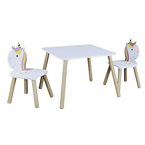 MESA C/2 SILLAS INF. UNICORNIO (e9V)