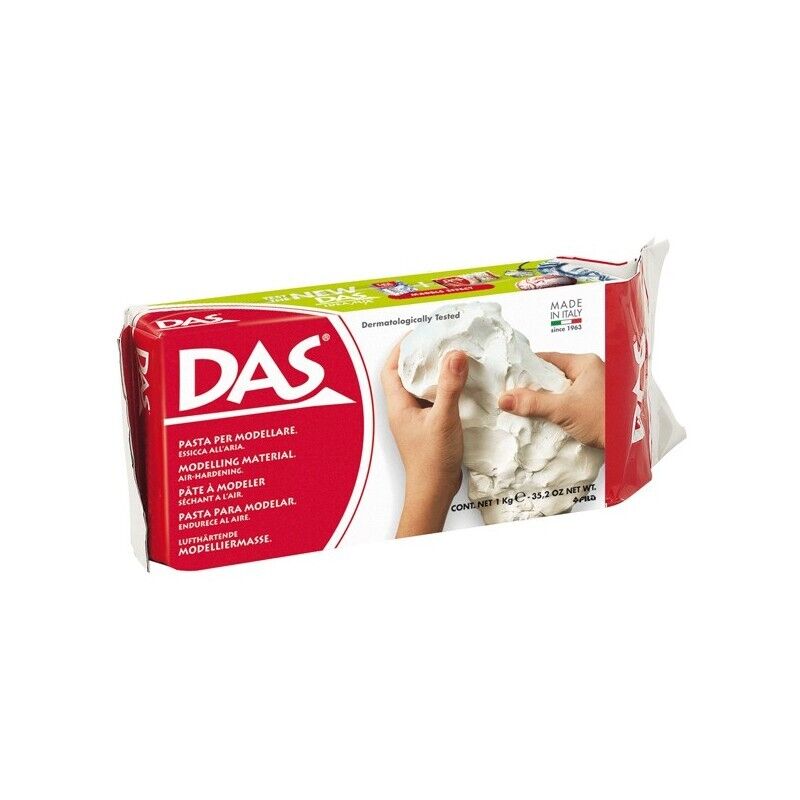 Panetto DAS - BIANCO - 1 Kg. - da 3 anni in poi - 387500 pasta per modellare