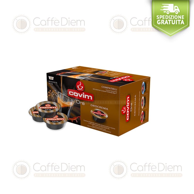 Covim 96 Capsule Compatibili Lavazza A Modo Mio Orocrema  Caffè Covim A Modo Mio