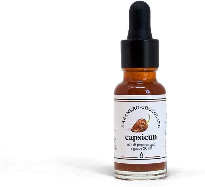 Olio Piccante Peperoncino Capsicum Gusto Habanero Chocolate 100% Made in Italy