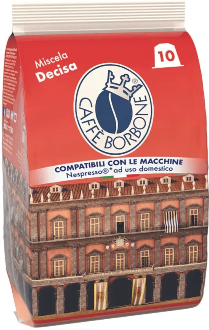 CAPSULE COMPATIBILI NESPRESSO CAFFE BORBONE CIALDE RESPRESSO MISCELA NERA/DECISA