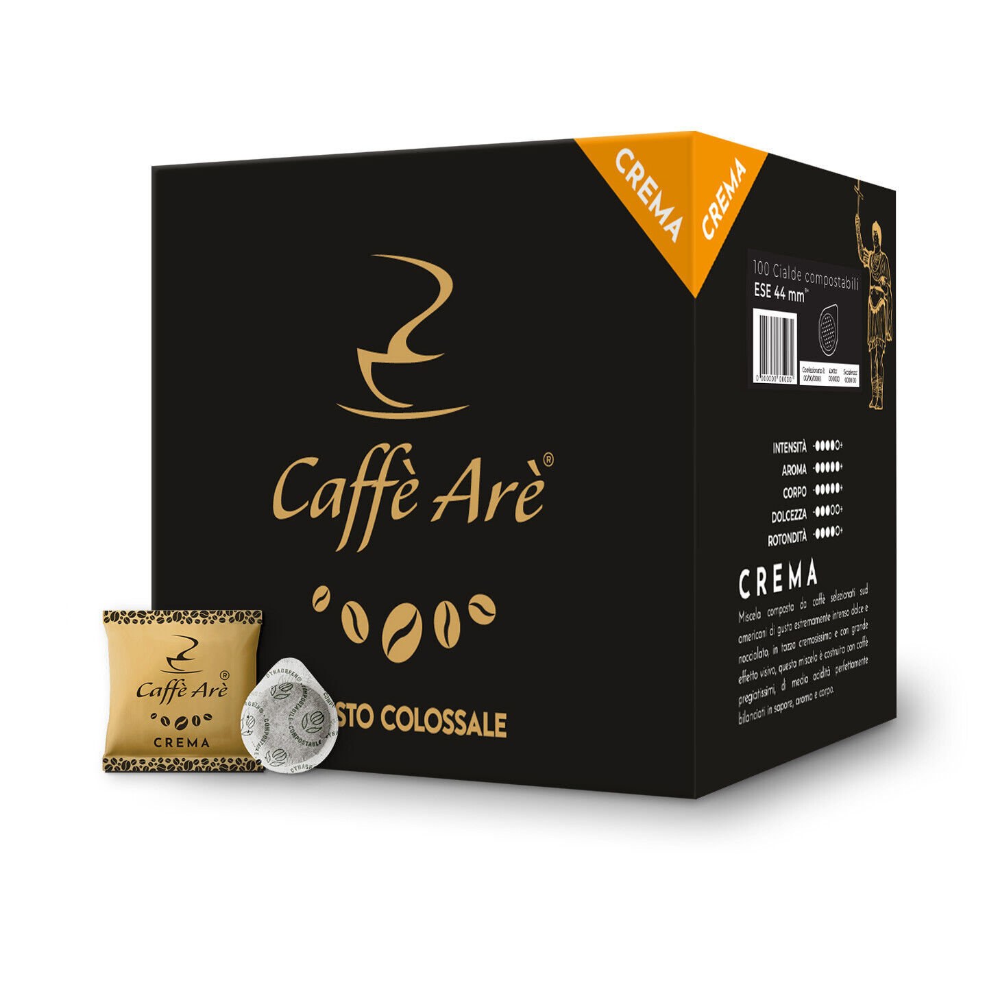 Arè Cialde Ese 44mm Miscela Crema Confezione da 100