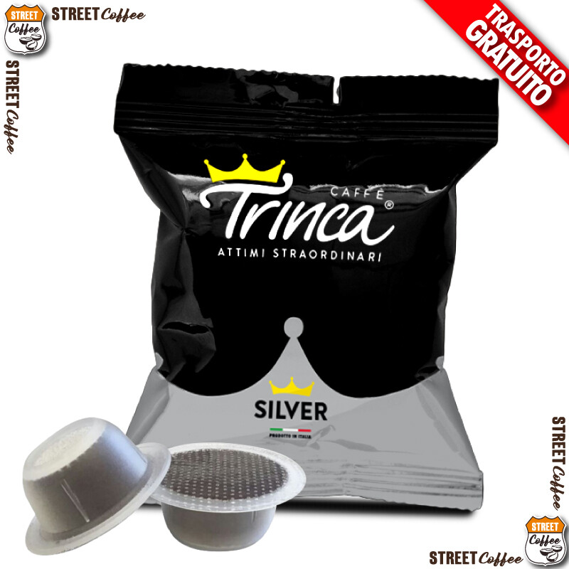 300 Cialde Capsule Compatibile Bialetti Caffè Trinca Silver Mokona Cuore Gratis
