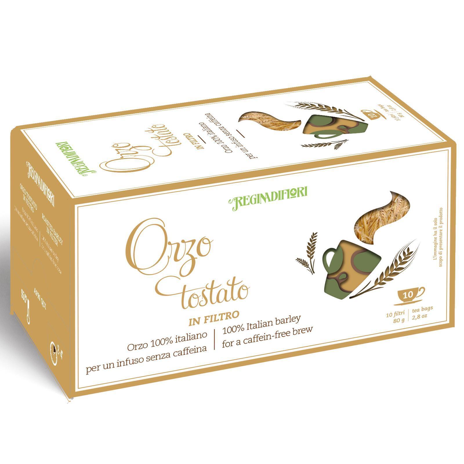 Orzo Tostato in Filtro Regina di Fiori Orzo Tostato 10 Filtri Senza Caffeina