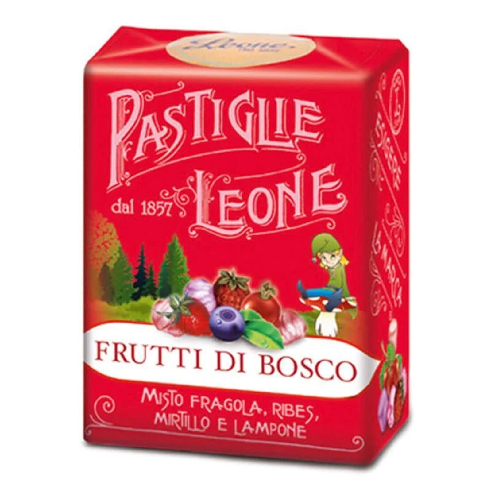 Pastiglie Leone Le Originali Gusto Frutti di Bosco Scatolina da 30 grammi