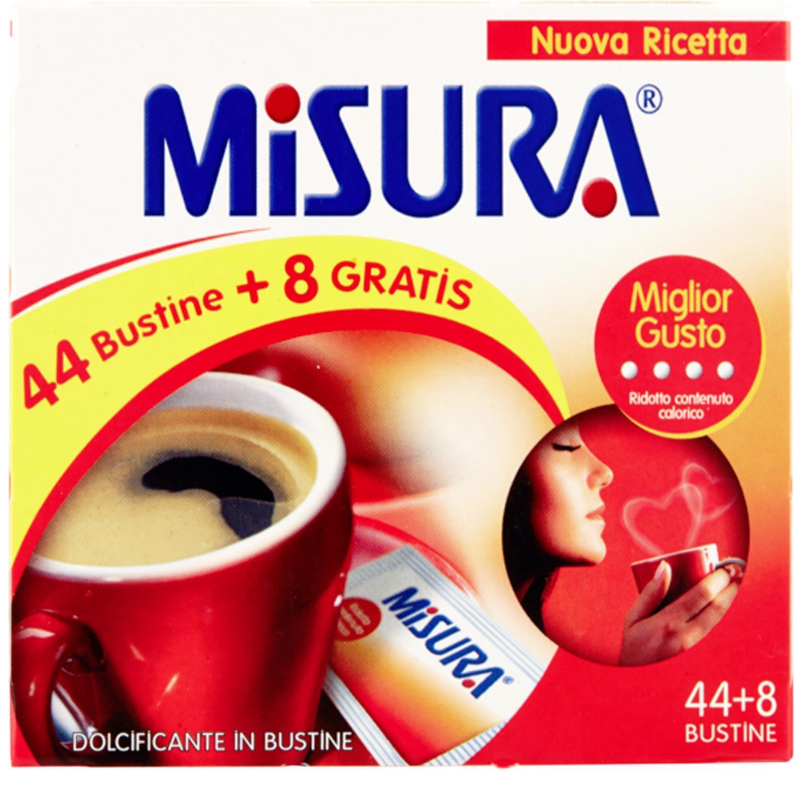 DOLCIFICANTE MISURA 52 BUSTINE BOX PACCO ZERO CALORIE ZUCCHERO SENZA ASPARTAME