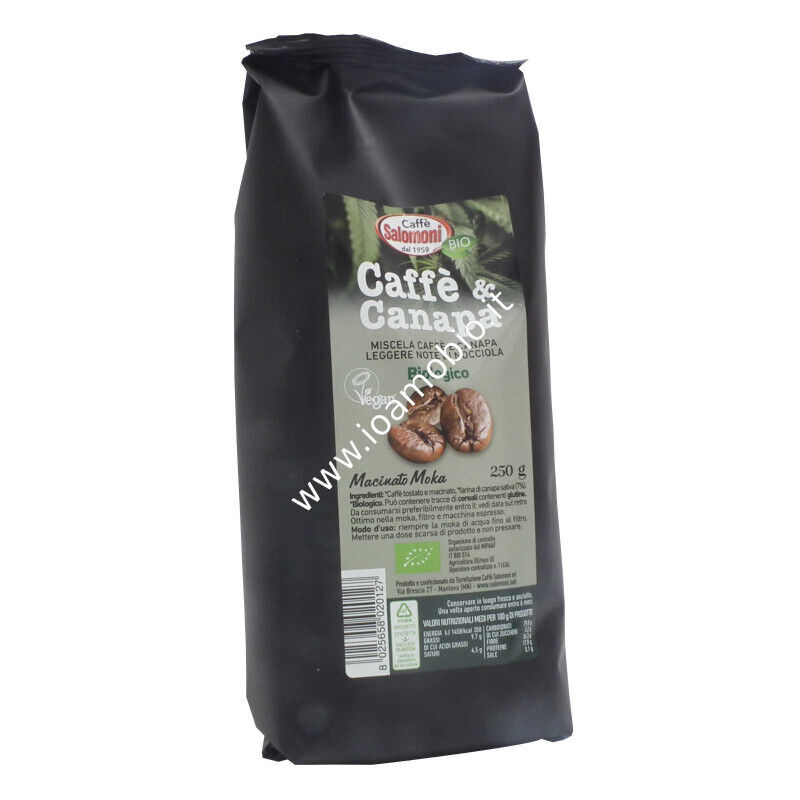 Caffè e Canapa per Moka 250g - Biologico Salomoni