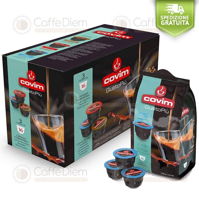 Covim Caffè 96 capsule Compatibili Dolce Gusto Decaffeinato - Covim Dolce Gusto