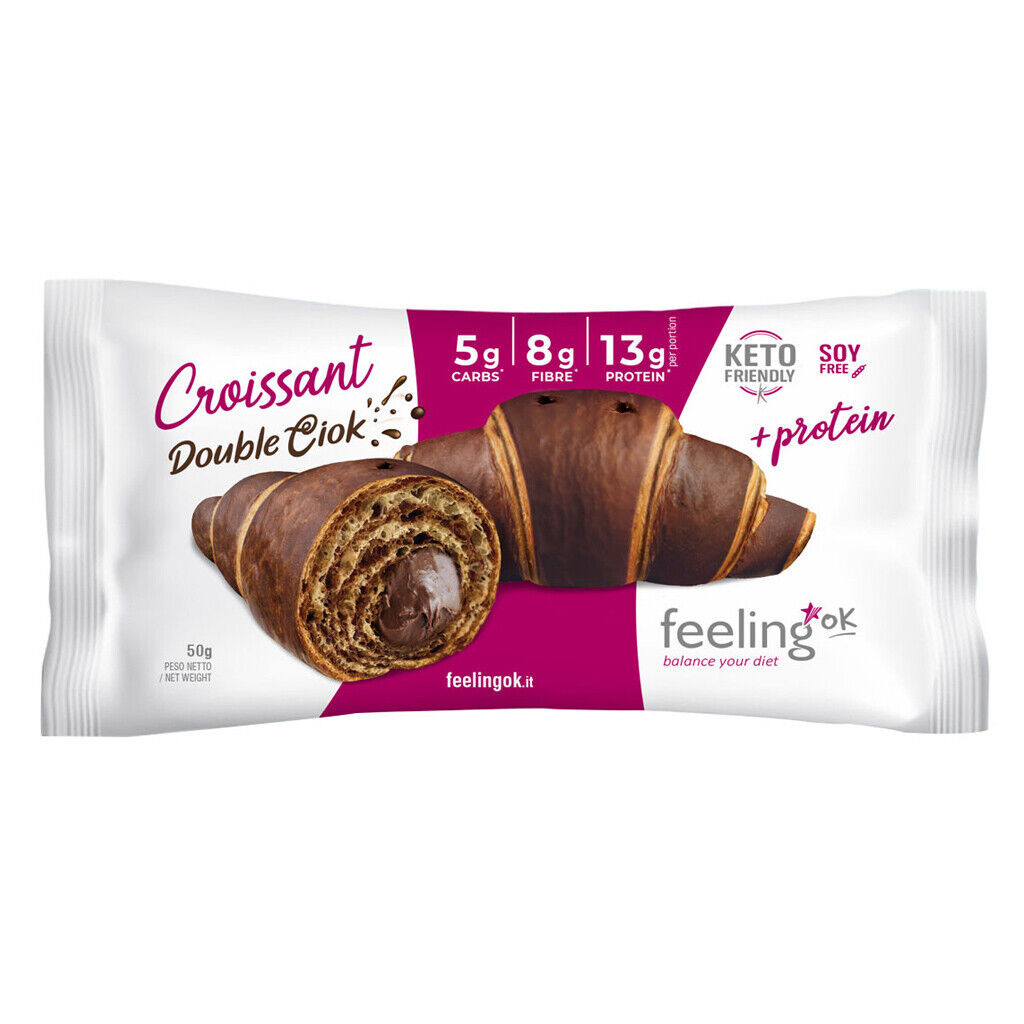 FEELING OK CROISSANT DOUBLE CIOK + PROTEIN 50 GR