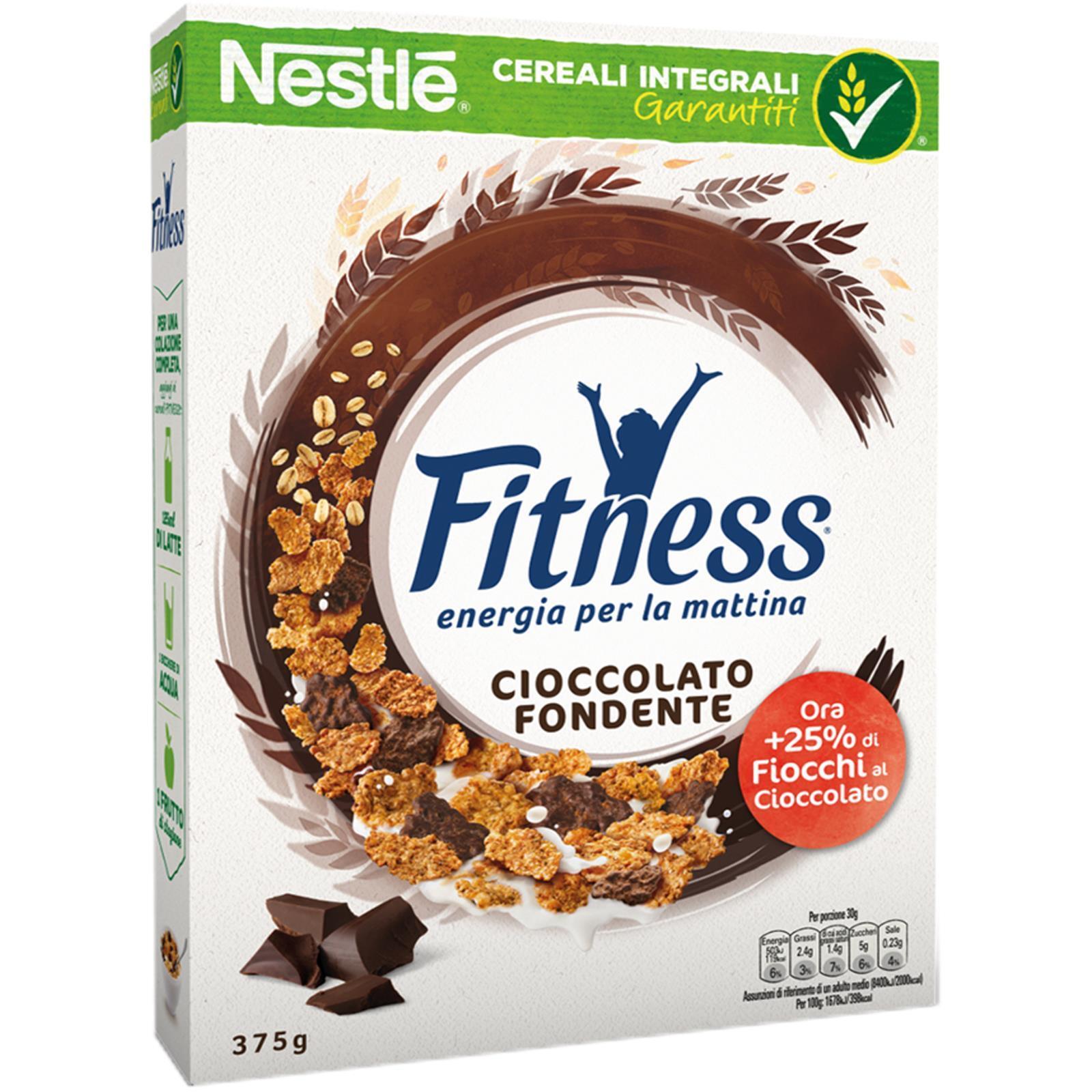CEREALI INTEGRALI NESTE' FITNESS CIOCCOLATO FONDENTE 375 GR FRUMENTO CORNFLAKES
