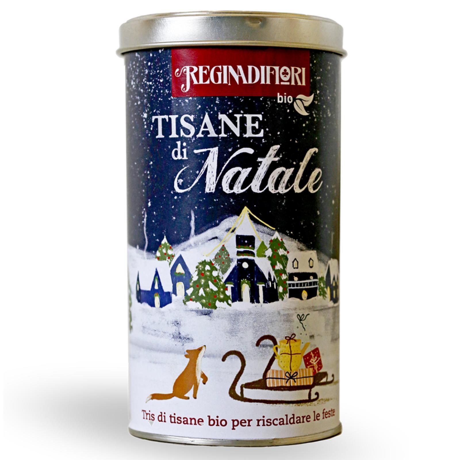Tisana Regina di Fiori Tisane di Natale Bio Latta 12 Filtri Tisane Assortite