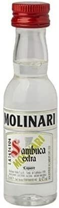 50 mignon SAMBUCA Molinari Bianca 3 cl.