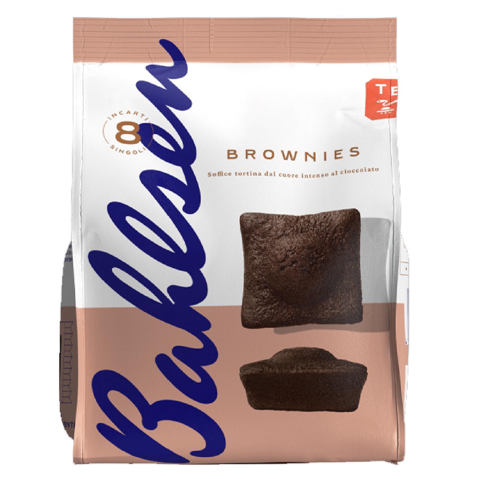 Merendine Bahlsen Brownies Soffici Tortine Busta da 200 g Brownies Cioccolato