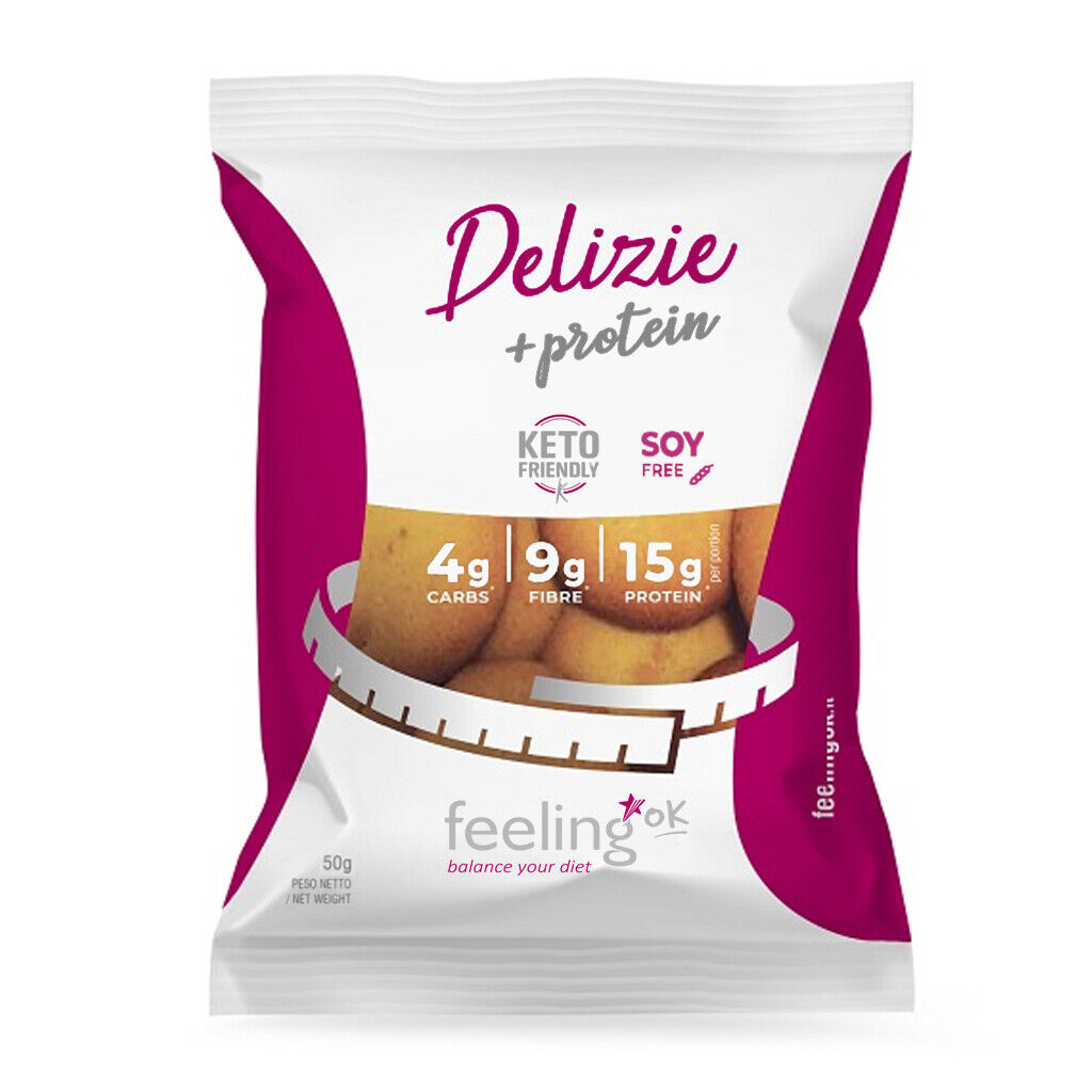 FEELING OK DELIZIE + PROTEIN 50 GR Vaniglia-Limone