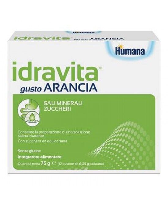 Idravita Humana 12 Bustine Gusto Arancia.
