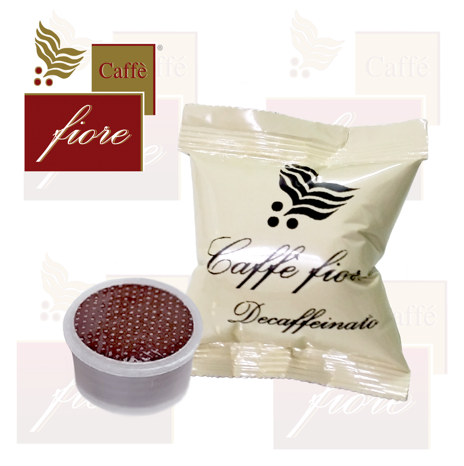 300 Cialde Capsule Caffè fiore DECAFFEINATO Compatibili Lavazza Espresso Point