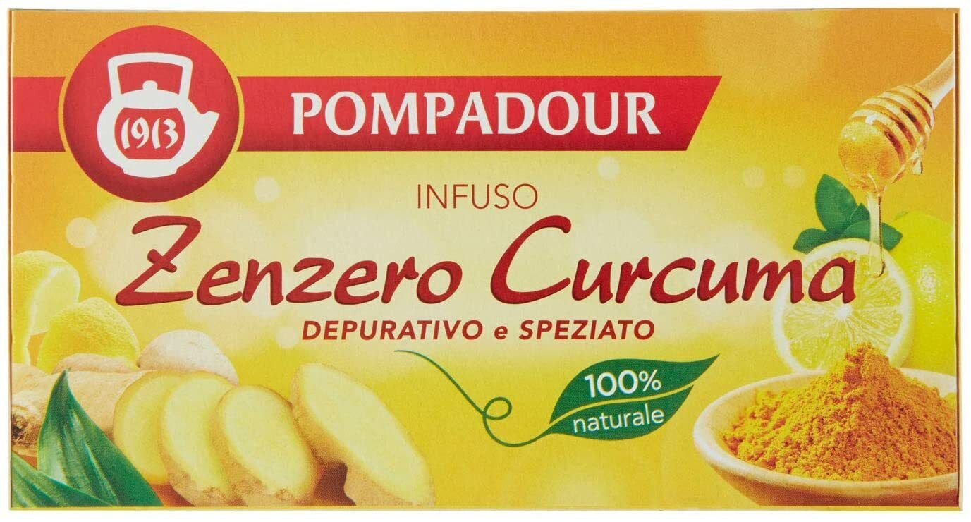 Pompadour Zenzero Curcuma 20 x 1,8 g