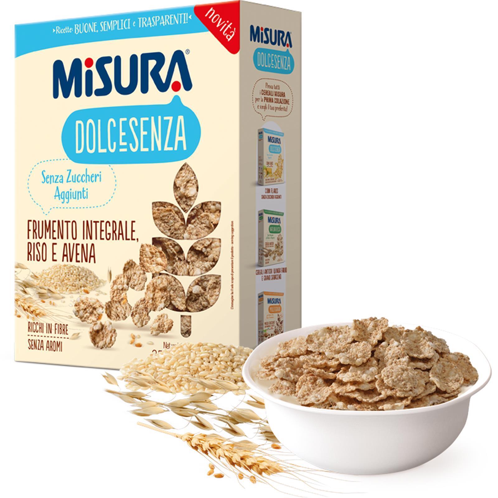 CEREALI FRUMENTO INTEGRALI MISURA 350 GR DOLCE SENZA RISO E AVENA SENZA ZUCCHERI