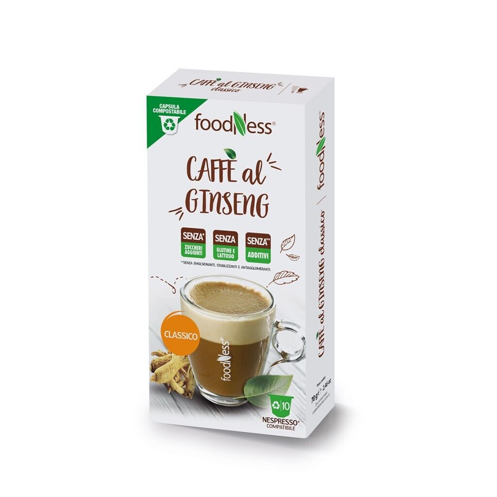 Ginseng Classico Foodness 50 Capsule Compatibili Nespresso