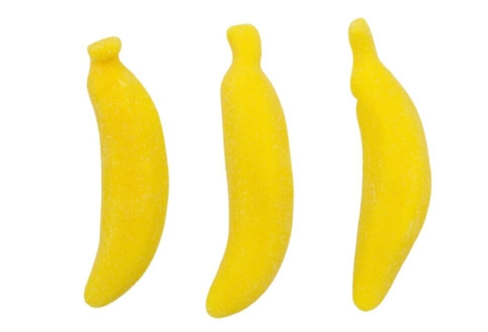 CARAMELLE  BANANE MAXI XXL GIGANTI 35g GOMMOSI ZUCCHERATI   1 KG