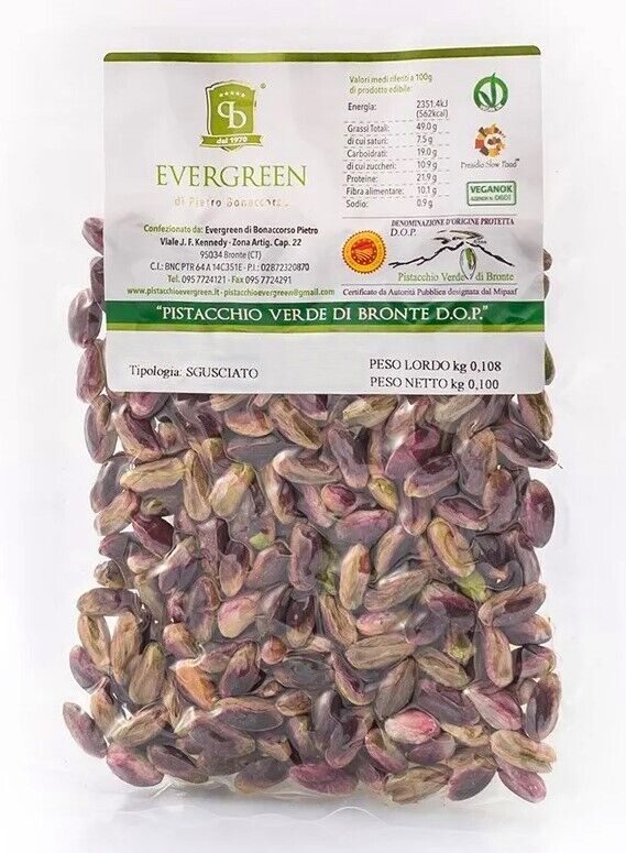 Pistacchio verde di Bronte DOP sgusciato 100 gr