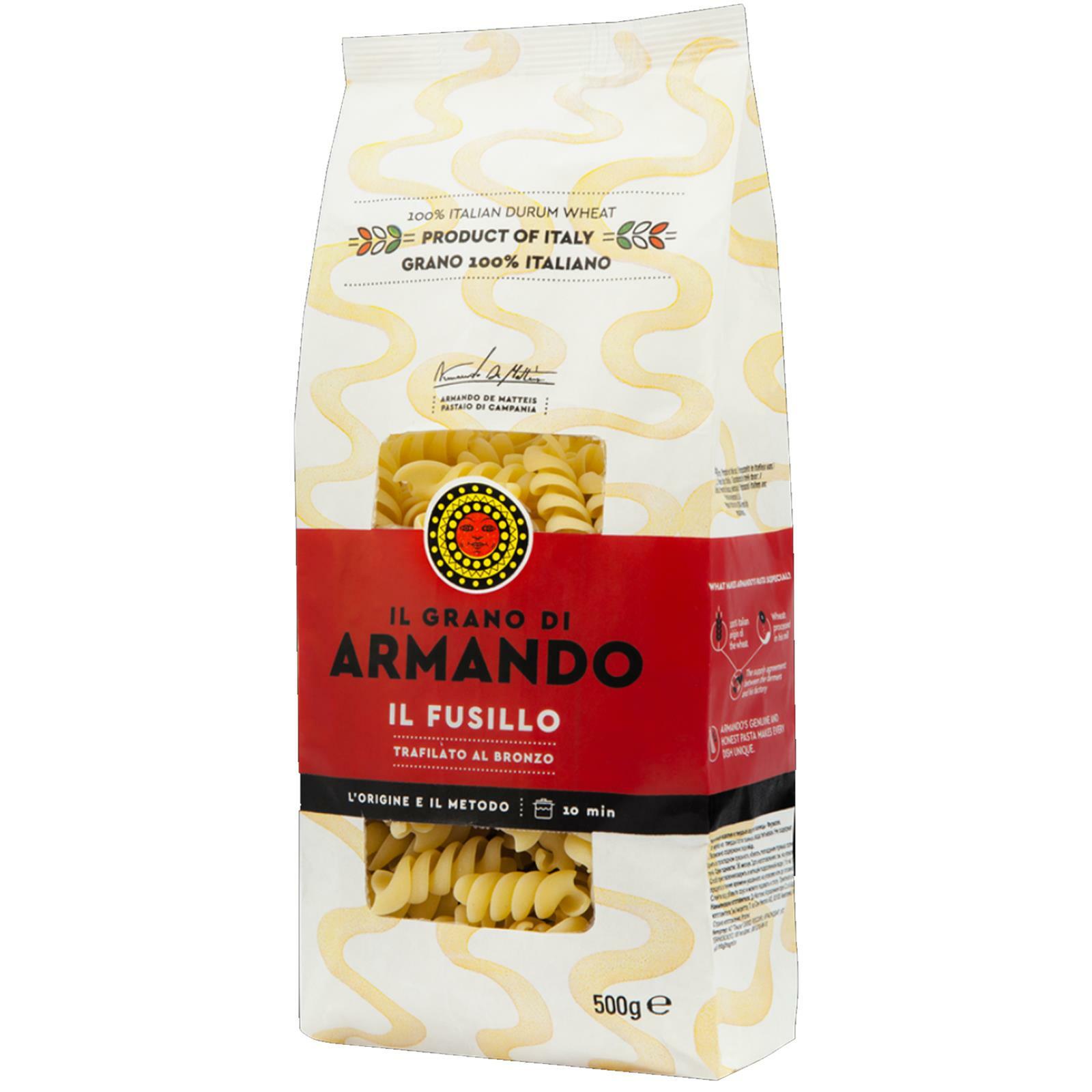 PASTA ARMANDO IL FUSILLO IL GRANO DI ARMANDO PACCO DA 500 GR TRAFILATO AL BRONZO
