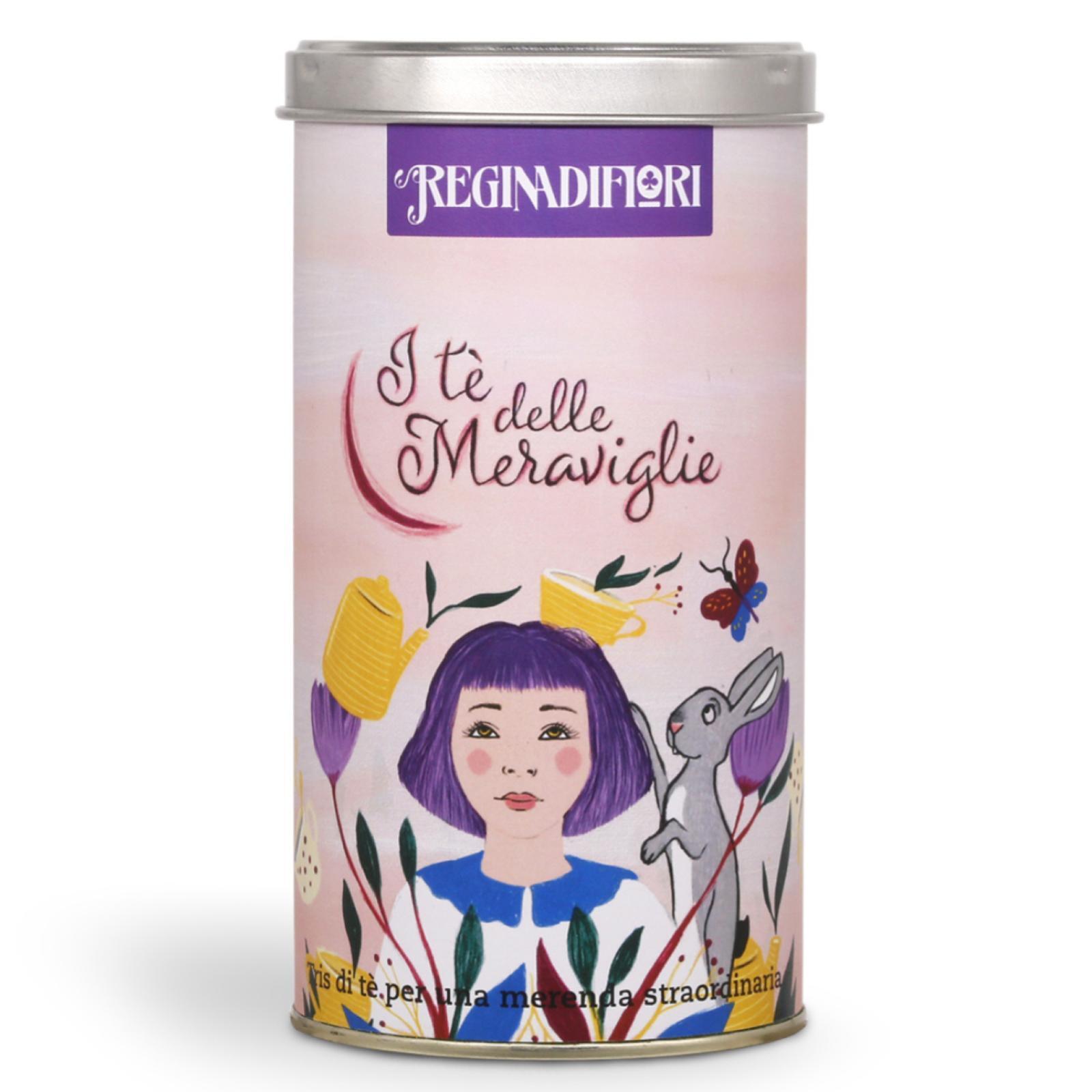 Tisana Regina di Fiori Te' delle meraviglie Latta 12 Filtri Gusti Assortiti