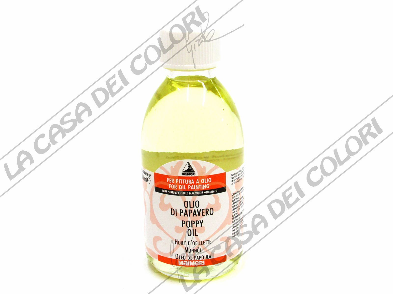 MAIMERI - 656 OLIO DI PAPAVERO - 250 ml - AUSILIARI X PITTURA AD OLIO