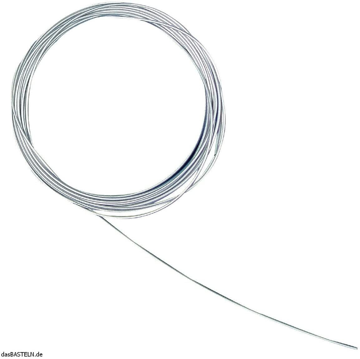 RAYHER - FILO METALLICO PER BIGIOTTERIA Ø0,5MM 2MT - COLORE ARGENTO OPACO