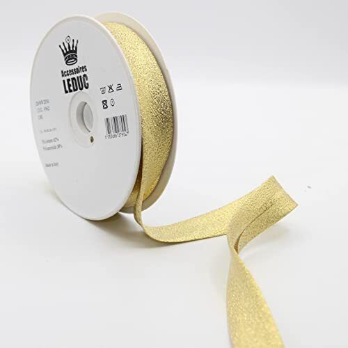 Leduc 20 metri Biais 13 Colori Metallo Lurex – Per cuciture doppie (p4K)