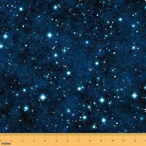 Tessuto per mobili Galaxy, al metro, spaziale, cielo stellato, per (N4R)