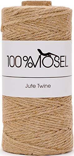 100% Mosel corda di iuta, colore marrone naturale (2 mm x 100 m), corda (G5w)