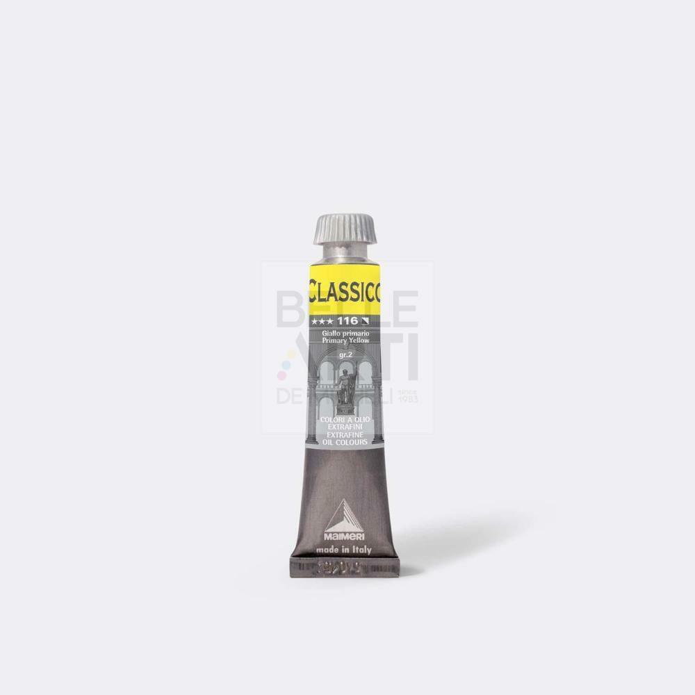 COLORE AD OLIO SERIE CLASSICO DA 20 ml. 116 GIALLO PRIMARIO