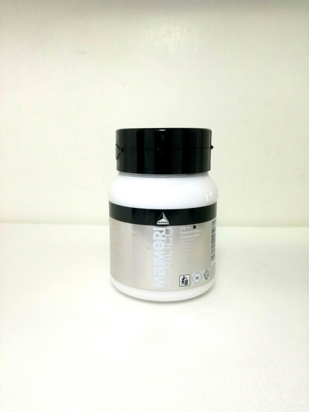 MAIMERI ACRILICO  018 BIANCO DI TITANIO  ML.500