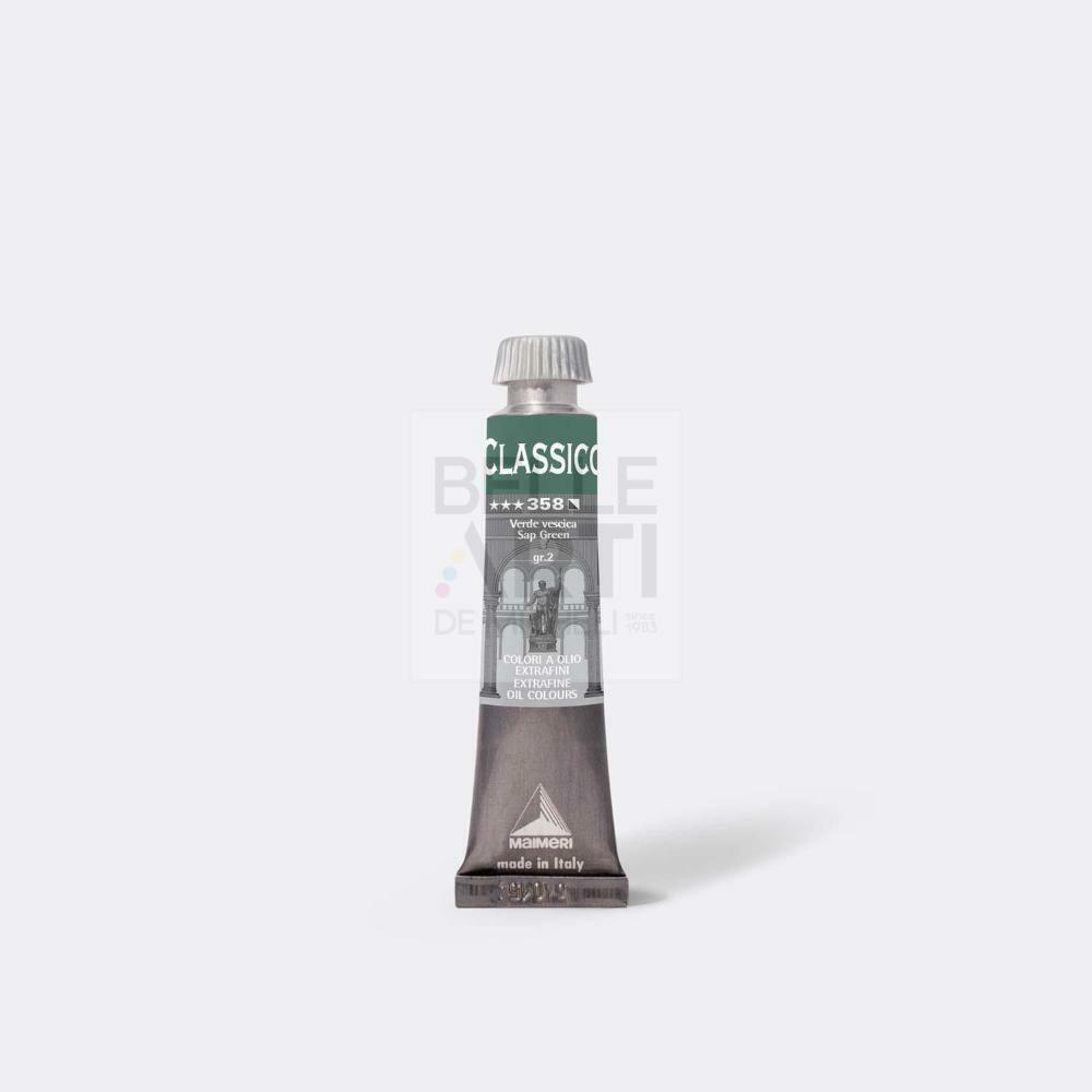 COLORE AD OLIO SERIE CLASSICO DA 20 ml. 358 VERDE VESCICA